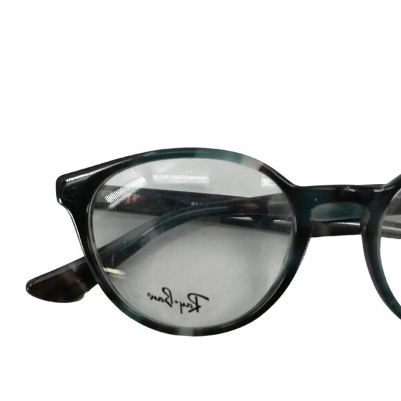 Ray-Ban Round Tortoise Shell Plastic Eyeglass Frames 5390 5949 50-19-145 Blue - Picture 2 of 10